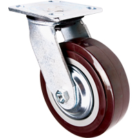 Roulette, Pivotant, 6" (152,4 mm), Polyur&eacute;thane, 850 lb (385 kg) Absolute Business Supply