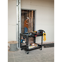 Chariot utilitaire robuste - 4500-88, 2 tiers, 17-1/8" x 33-1/4" x 39", Capacit&eacute; 500 lb Absolute Business Supply