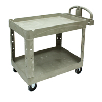 Heavy Duty Utility Cart - 4520-88, 2 Tiers, 25-1/4" x 39" x 44", 500 lbs. Capacity Absolute Business Supply