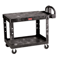 Chariot utilitaire robuste a/tablette plate - 4525-00, 2 tiers, 25-7/8" x 33-3/10" x 43-9/10", Capacit&eacute; 500 lb Absolute Business Supply