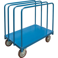 Chariot robuste pour transport de panneaux avec rails &agrave; palier unique, 48" x 30" x 45", Capacit&eacute; 2500 lb Absolute Business Supply
