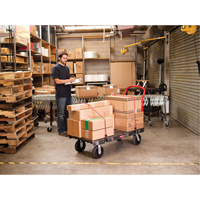 Chariot &agrave; plateforme robuste, 36" lo x 24" la, 1000 lb cap, Roues Caoutchouc Absolute Business Supply