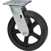 Roulette moul&eacute;, Pivotant, 8" (203,2 mm), Caoutchouc, 660 lb (299 kg) Absolute Business Supply