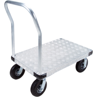 Chariots &agrave; plateforme en aluminium, 24" la x 36" lo, 1400 lb cap, Roues Pneumatique Absolute Business Supply