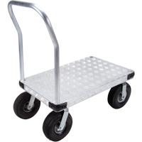 Chariots &agrave; plateforme en aluminium, 24" la x 36" lo, 1600 lb cap, Roues Pneumatique Absolute Business Supply