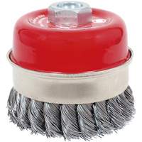 CKB3201T High Performance Knot Banded Cup Brush, 3-1/2" Dia. x 5/8"-11 Arbor Absolute Business Supply