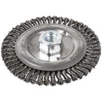 Stringer Bead Brush, 6" Dia., 0.022" Fill, 5/8"-11 Arbor, Steel Absolute Business Supply