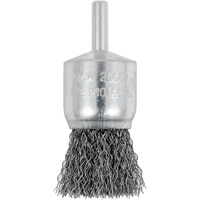 Brosse coupelle sertie mont&eacute;e sur tige, 1", Fils 0,012", Tige 1/4" Absolute Business Supply