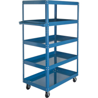 Shelf Carts , 5 Tiers, 18" W x 61" H x 30" D, 900 lbs. Capacity Absolute Business Supply