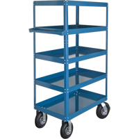 Shelf Carts , 5 Tiers, 24" W x 65" H x 36" D, 900 lbs. Capacity Absolute Business Supply