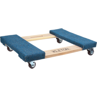 Carpeted Ends Hardwood Dolly, Wood Frame, 18" W x 24" L, 900 lbs. Capacity Absolute Business Supply