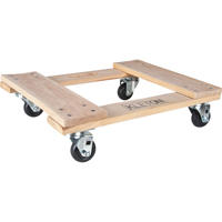 Socle roulant en bois dur, Roues en Polyol&eacute;fine, Capacit&eacute; de 1000 lb, 18" la x 24" p x 7" h Absolute Business Supply