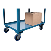 Deep Lipped Service Cart, 2 Tiers, 24" W x 47" H x 36" D, 1200 lbs. Capacity Absolute Business Supply