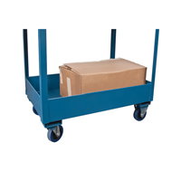 Deep Lipped Service Cart, 2 Tiers, 24" W x 47" H x 36" D, 1200 lbs. Capacity Absolute Business Supply