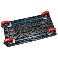 Plastic Platform Truck, 60" L x 30" W, 2500 lbs. Cap., Polyurethane Wheels Absolute Business Supply
