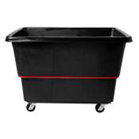 Chariot utilitaire &agrave; usage intensif, Plastique recycl&eacute; noir, 59"/34-5/8" lo x 34"/59-1/64" la x 42-1/16"/42-7/8" h, Volume 27 pi³, Capacit&eacute; 1200 lb Absolute Business Supply