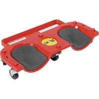 Socle roulant pour les genoux, Plastique, Rouge, Capacit&eacute; 350 lb Absolute Business Supply