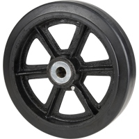 Roulettes en caoutchouc moul&eacute;, 8" (203,2 mm) dia. x 2" (50,8 mm) la, Capacit&eacute; de 600 lb (272,155 kg) Absolute Business Supply