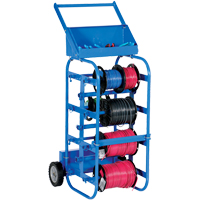 Chariot portatif pour mat&eacute;riaux bobin&eacute;s, Acier, 11 Montants, 19-1/2" la x 43-1/4" h x 17-1/2" p, Capacit&eacute; de 150 lb Absolute Business Supply