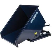 Self-Dumping Hopper, Steel, 1-1/2 cu.yd., Blue Absolute Business Supply