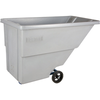 Tilt Truck, Polyethylene, 0.625 cu. yd., 500 lbs. Load Capacity Absolute Business Supply