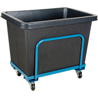 Tapered Wall Box Truck, Polyethylene, 37" L x 26" W x 30" H, 9 cu. ft. Volume, 800 lbs. Capacity Absolute Business Supply