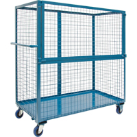 Wire Mesh Stock Truck, Steel, 24" x 55" x 36", 1200 lbs. Capacity Absolute Business Supply