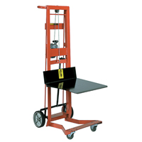 Platform Lift Stacker, Hand Winch Operated, 750 lbs. Capacity, 40" Max Lift Absolute Business Supply