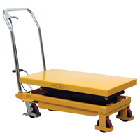 Hydraulic Scissor Lift Table, 19.5" L x 35.5" W/35-1/2" L x 19-1/2" W, Steel, 770 lbs. Capacity Absolute Business Supply