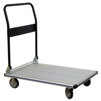 Chariot &agrave; plateforme avec poign&eacute;e pliante, Aluminium, 350 lb, 29" lo x 18-1/2" la, Hauteur 34-1/2" Absolute Business Supply