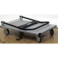 Chariot &agrave; plateforme avec poign&eacute;e pliante, Aluminium, 350 lb, 29" lo x 18-1/2" la, Hauteur 34-1/2" Absolute Business Supply