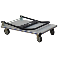 Chariot &agrave; plateforme avec poign&eacute;e pliante, Aluminium, 550 lb, 35-1/2" lo x 24" la, Hauteur 35-1/2" Absolute Business Supply