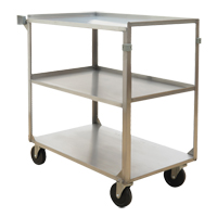 Chariots &agrave; tablette, 3 Tiers, 21" la x 37-1/4" h x 35-1/8" p, Capacit&eacute; 500 lb Absolute Business Supply