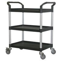 Chariot utilitaire, 3 tiers, 33-1/2" x 39-3/8" x 19", Capacit&eacute; 300 lb Absolute Business Supply