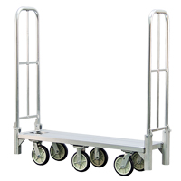 Chariot de livraison en vrac pliant en aluminium U-Boat, 18" la x 61" lo, 1200 lb cap, Roues Polyur&eacute;thane Absolute Business Supply
