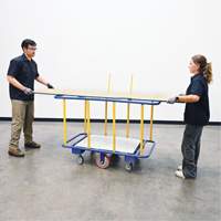 Chariot horizontal pour panneaux, 63-7/16" x 28-1/2" x 40-15/16", Capacit&eacute; 2000 lb Absolute Business Supply