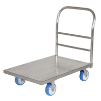 Platform Truck, 36" L x 24" W, 2000 lbs. Capacity, Polyurethane Casters Absolute Business Supply