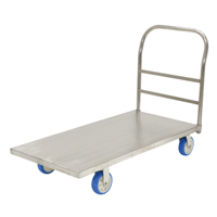 Platform Truck, 48" L x 24" W, 2000 lbs. Capacity, Polyurethane Casters Absolute Business Supply