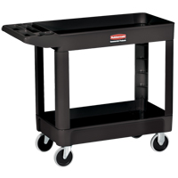 Heavy-Duty Utility Cart - 4520-89, 2 Tiers, 25-7/8" x 33-1/4" x 45-1/4", 500 lbs. Capacity Absolute Business Supply