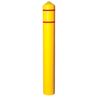 Enveloppe lisse pour butoir avec bandes r&eacute;fl&eacute;chissantes, 8" dia. x 56" l, Jaune Absolute Business Supply