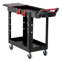 Heavy-Duty Adaptable Utility Cart, 2 Tiers, 17-3/4" x 36" x 46-1/5", 500 lbs. Capacity Absolute Business Supply