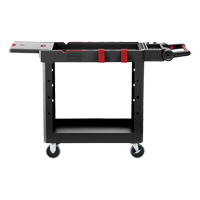 Heavy-Duty Adaptable Utility Cart, 2 Tiers, 17-3/4" x 36" x 46-1/5", 500 lbs. Capacity Absolute Business Supply