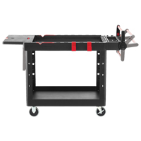 Heavy-Duty Adaptable Utility Cart, 2 Tiers, 25-1/5" x 36" x 51-1/2", 500 lbs. Capacity Absolute Business Supply