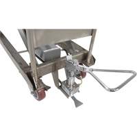 Manual Hydraulic Scissor Lift Table, 47" L x 24" W, Partial Stainless Steel, 2000 lbs. Capacity Absolute Business Supply