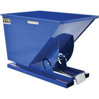 Conteneur autobasculeur, Acier, 1 vg³, Bleu Absolute Business Supply