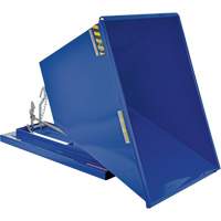 Conteneur autobasculeur, Acier, 1 vg³, Bleu Absolute Business Supply