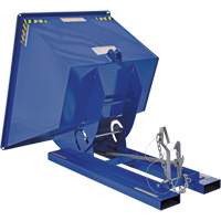 Conteneur autobasculeur, Acier, 1 vg³, Bleu Absolute Business Supply