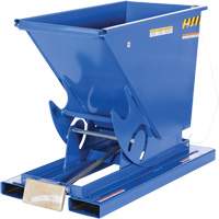Conteneur autobasculeur, Acier, 1/3 vg³, Bleu Absolute Business Supply