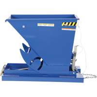 Conteneur autobasculeur, Acier, 1/3 vg³, Bleu Absolute Business Supply