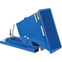 Conteneur autobasculeur, Acier, 1/3 vg³, Bleu Absolute Business Supply